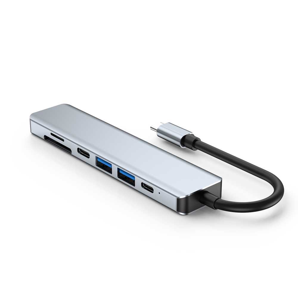 IPHub USB Type C Hub Adapter HDMI + USB 3.0 + USB Type C - YG-2121 ( Al-Yusi )