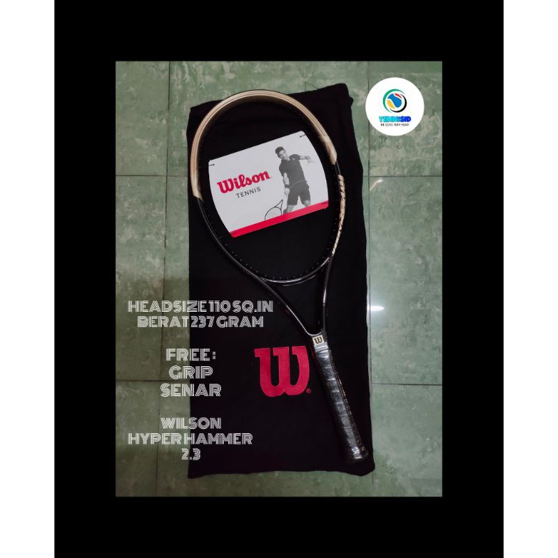Raket Tenis Tennis WILSON HYPER HAMMER 2.3 - Black/Gold