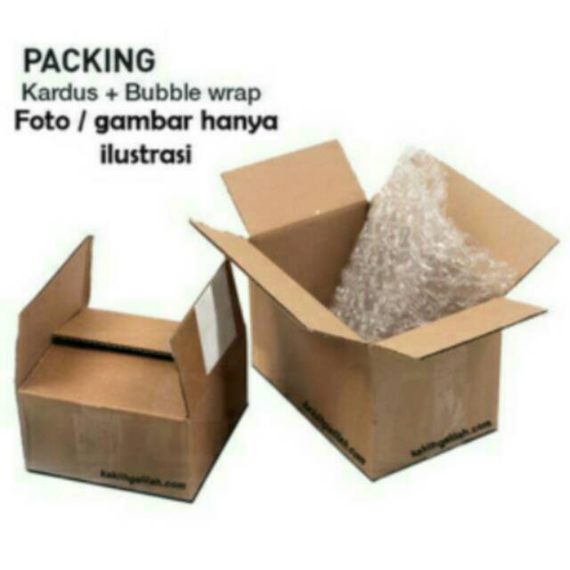 

Extra Packing Kardus & Buble Wrap