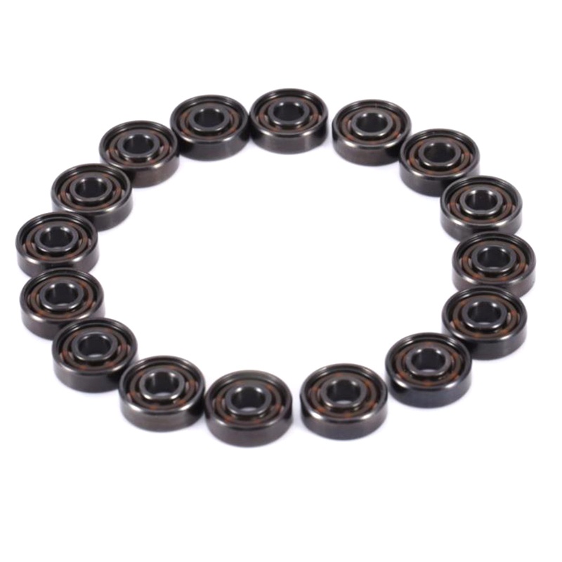 16Pcs Ceramic 608 Bearings 8X22X7mm ABEC-11 Hybrid 6 White ZrO2 Balls Skateboard Bearing Skating Inline Roller