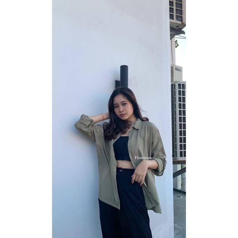 Long shirt Sage green