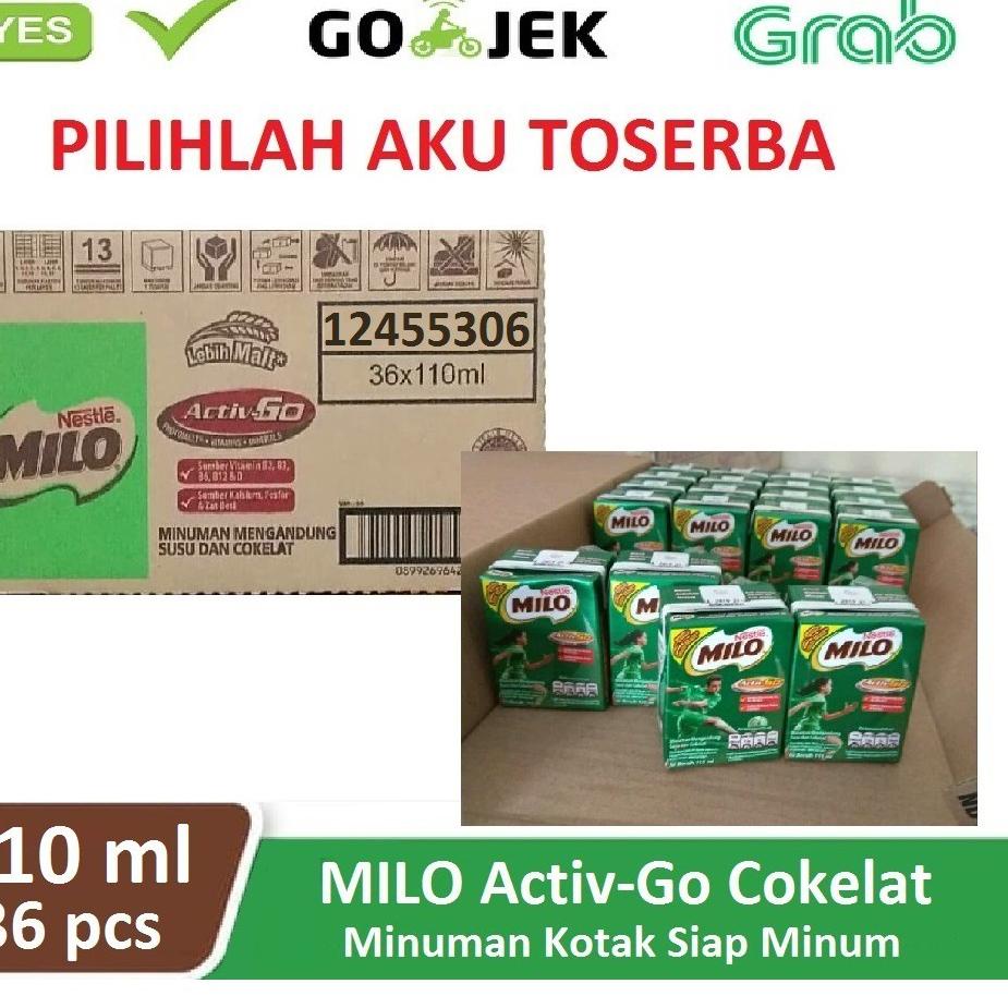 

Product Impor Susu Milo Kotak Coklat ACTIVE GO UHT - ukuran 115 ml MENJADI 110 ml (1 dus isi 36 kotak) x33♘