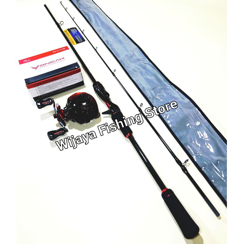 Set Joran Casting BC Oncak Lynx Cast 180 atau 195 dan Reel Oncak Reactor BONUS SENAR PE