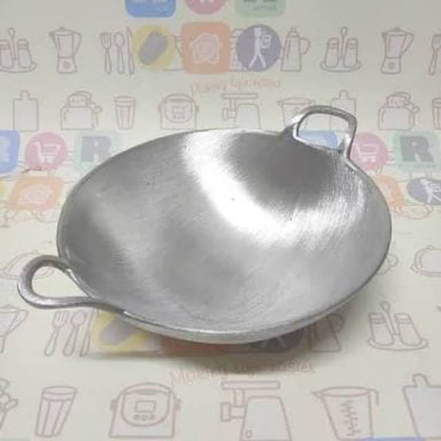 Jual Logo Kuali Wajan Katel Penggorengan Tebal Aluminium Tebal Cm Shopee Indonesia