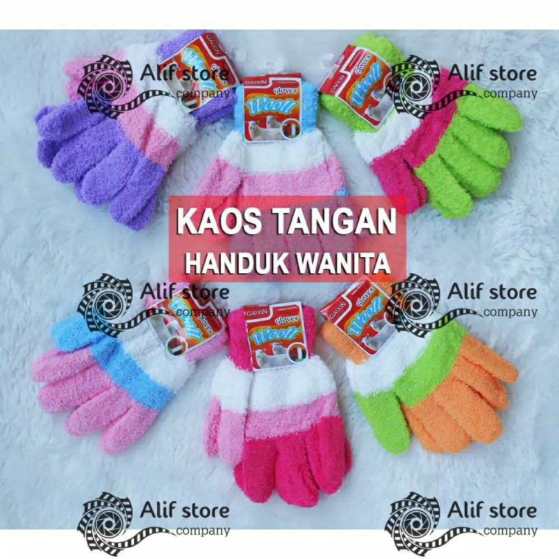 SARUNG TANGAN MOTOR CEWEK GLOVE WANITA MUSIM DINGIN LEMBUT STRECH ANTI SLIP