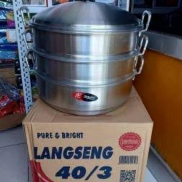 Maspion Panci Langseng Serbaguna Klakat Steamer Jawa 40cm Alumunium