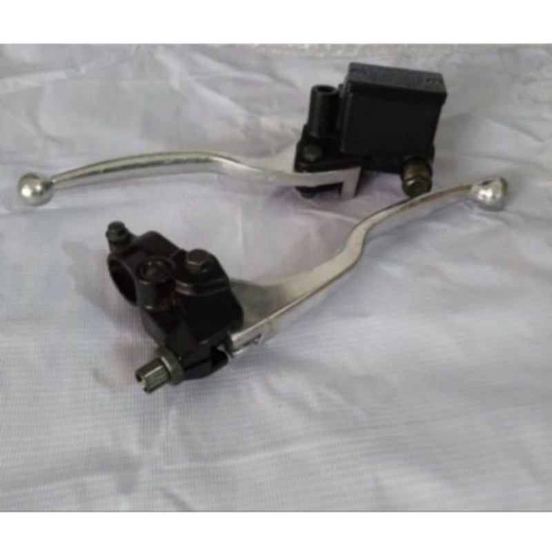 handle +dudukan set kopling master rem kiri kanan KLX 150 treker