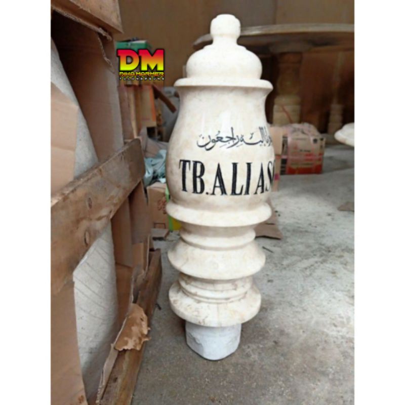 Maesan Nisan Bundar Batu Marmer