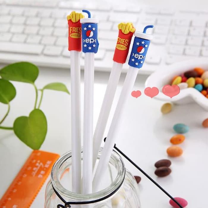 

PN010 - Pulpen Fastfood French Fries Soda Tinta Gel