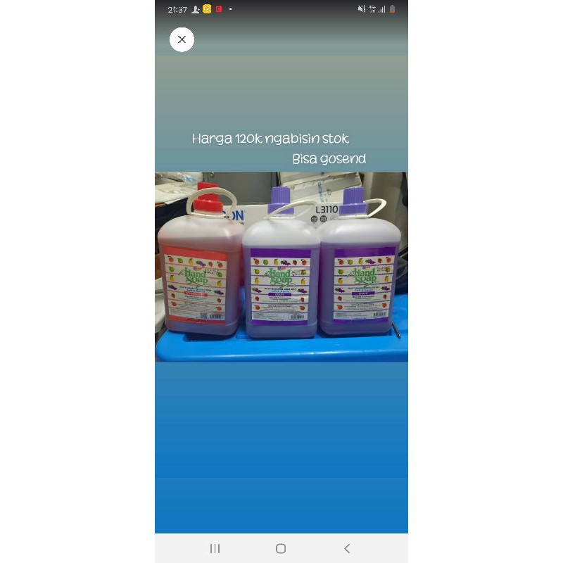 Yuri handsoap drigent sabun cuci tangan