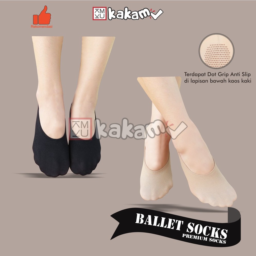 Kakamu Kaos Kaki Balet Stocking Polos / Invisible Socks