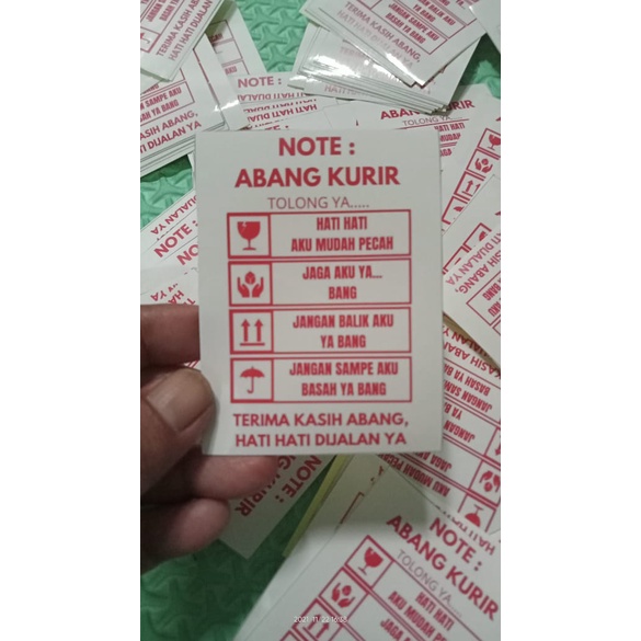 

LABEL STICKER FRAGILE KEKINIAN 8 X 5 CM