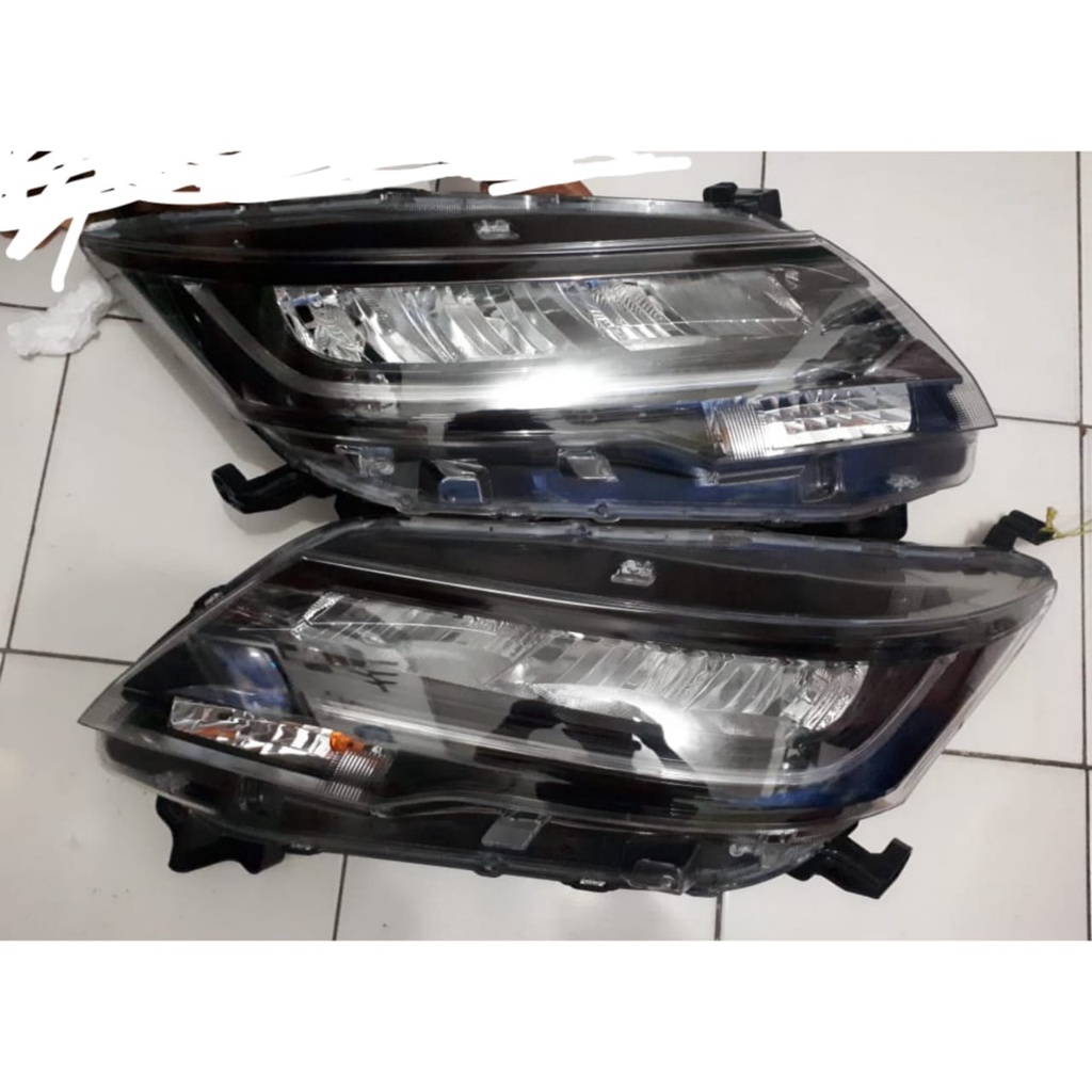 headlamp lampu depan rush