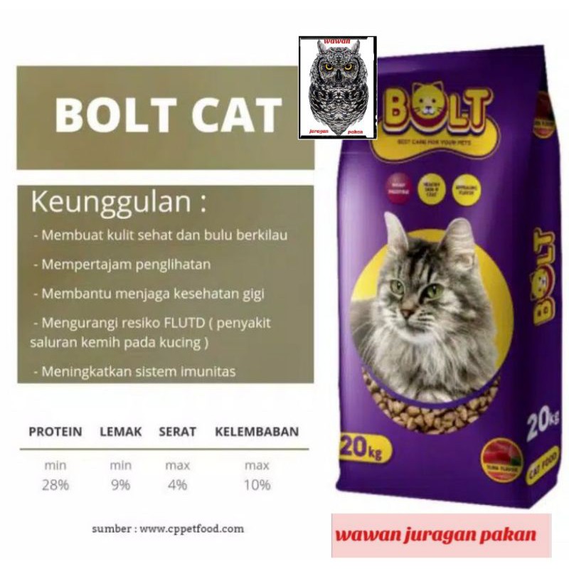 BOLT pakan kucing