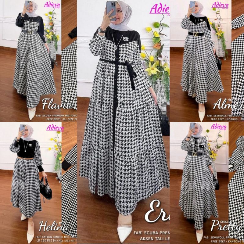 Gamis/Dress All Motif Alila Stacy Livy/Livina Almera Pretty Helina Flavio Erella Fiolin Gressy Miloa Jelio Amaris Sabrina Vidya Areola Talia Machio Zolla Geisya Gladis Eldora Morea Angeli Celine Adieva Matt Rayon Viscose-5