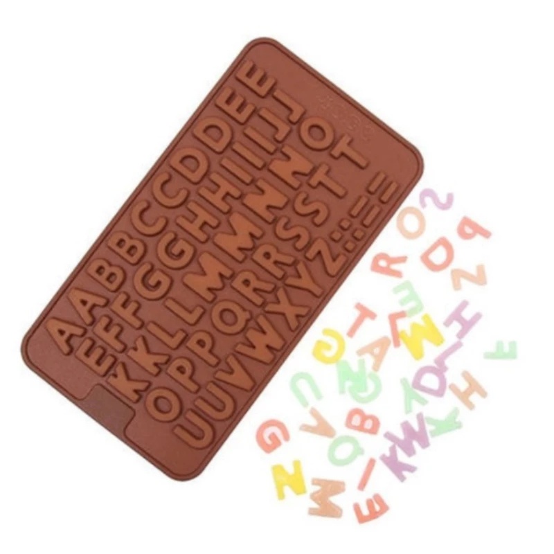 [Silicone Alphanumeric Chocolate Mold] [Confectionery &amp; Biscuits  Making Molds] [Wedding, Parties and DIY Handmade Baking Tools] [Cake Decoration]