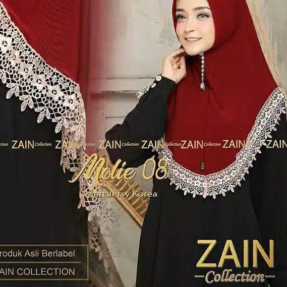R4Q1 TER  Hijab Khimar Instan Molie Renda Series Zain »L2I