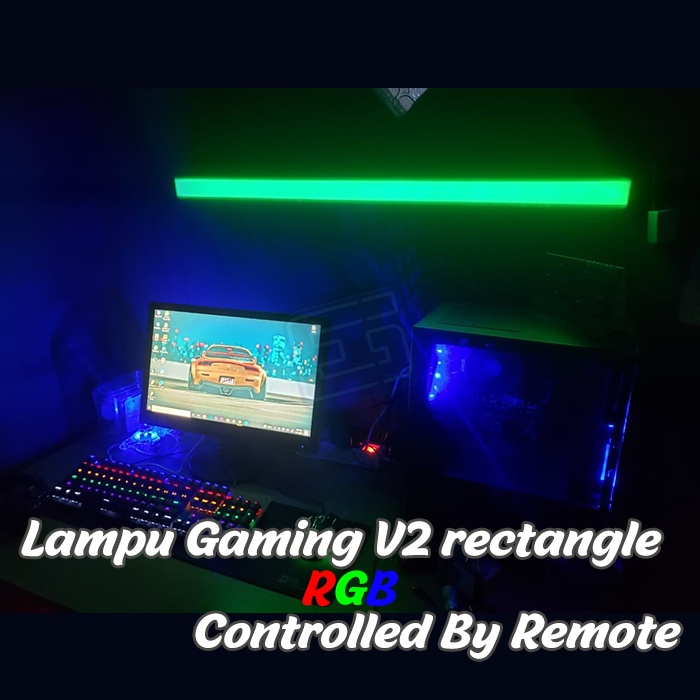 Lampu Gaming Room V2 -  rectangle /Lampu Hias/Lampu Kamar/Lampu Tidur