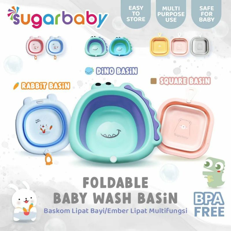 Sugar Baby Foldable Baby Wash Basin / Baskom Lipat Bayi