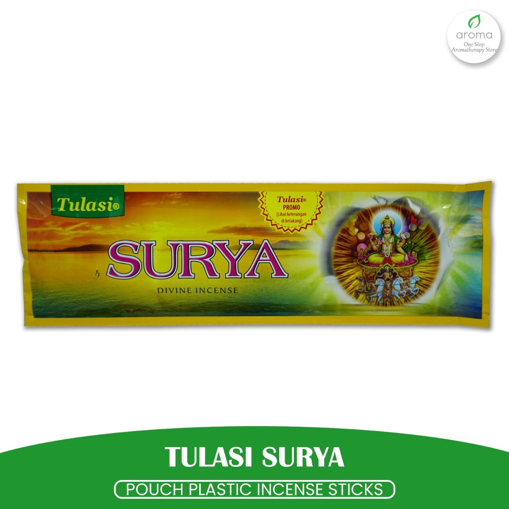 Dupa India (Aromaterapi) Pouch Plastic - Tulasi Surya 35 Sticks