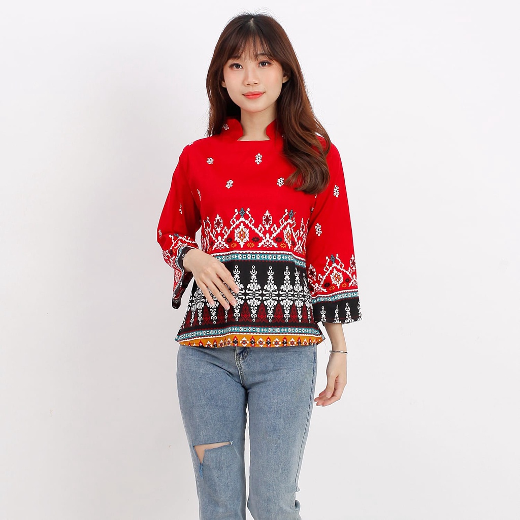 Batik Wanita - Atasan Batik 559 - 974-Red F