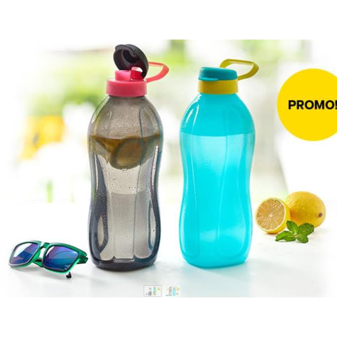 Tupperware Eco Bottle 2L With Handle Biru Botol Alat Makan Minum Original