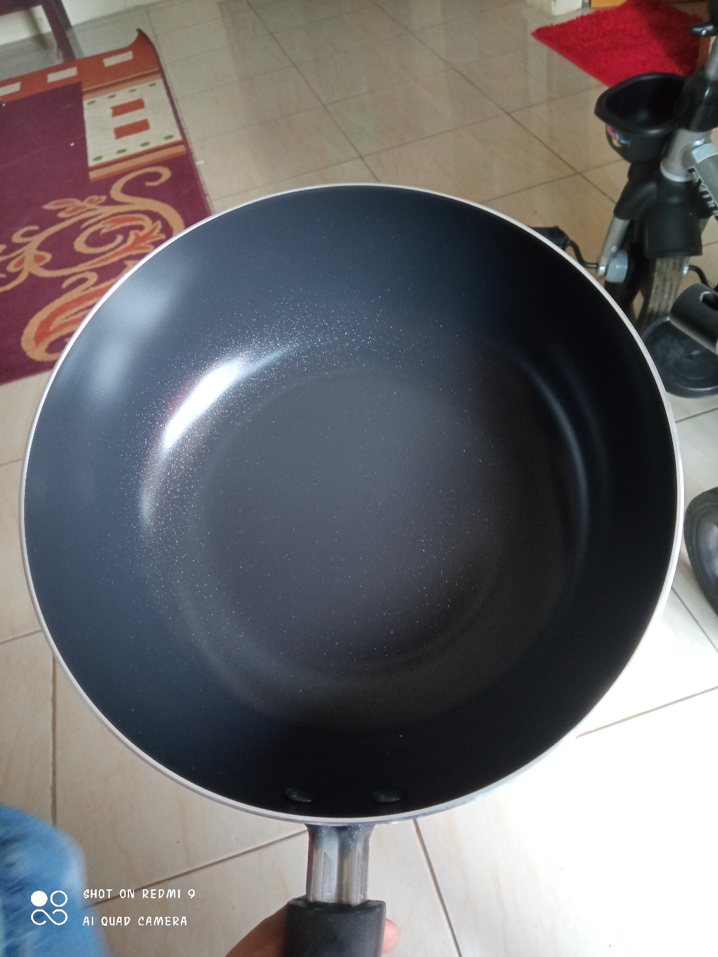 Maxim Neostone Deep Wok 24 Cm Anti Lengket Free Masker