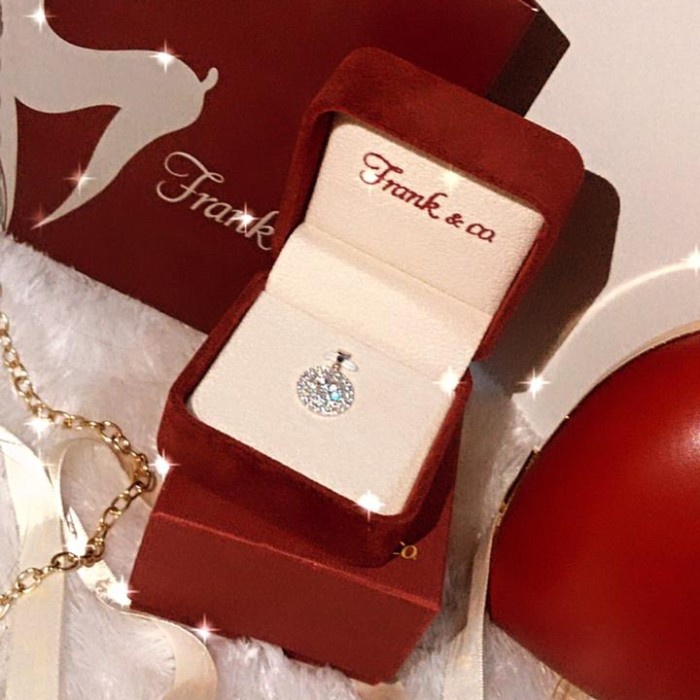 

(TERLARIS) Frank & Co box paperbag set Authentic original asli pendant