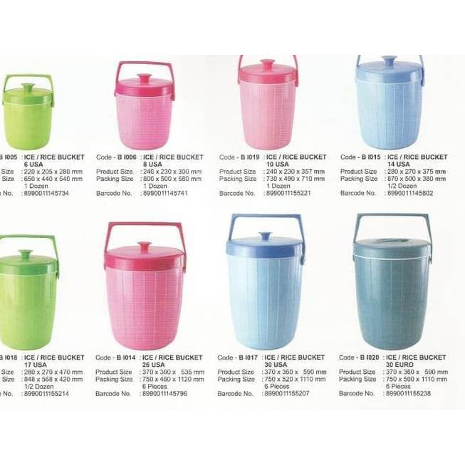 NEW maspion RICE BUCKET ICE BUCKET MASPION No 14