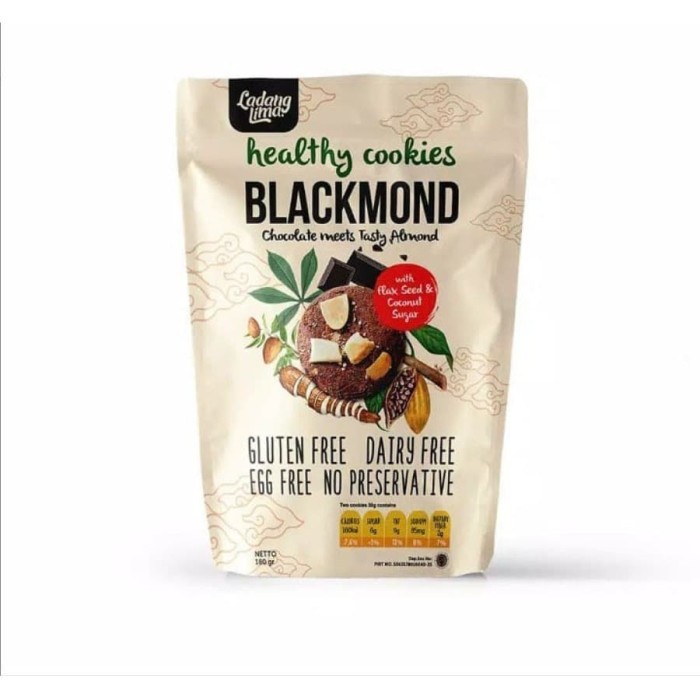 

T20Re Ladang Lima Blackmond Cookies Gluten Free 180Gr Ht51Gr