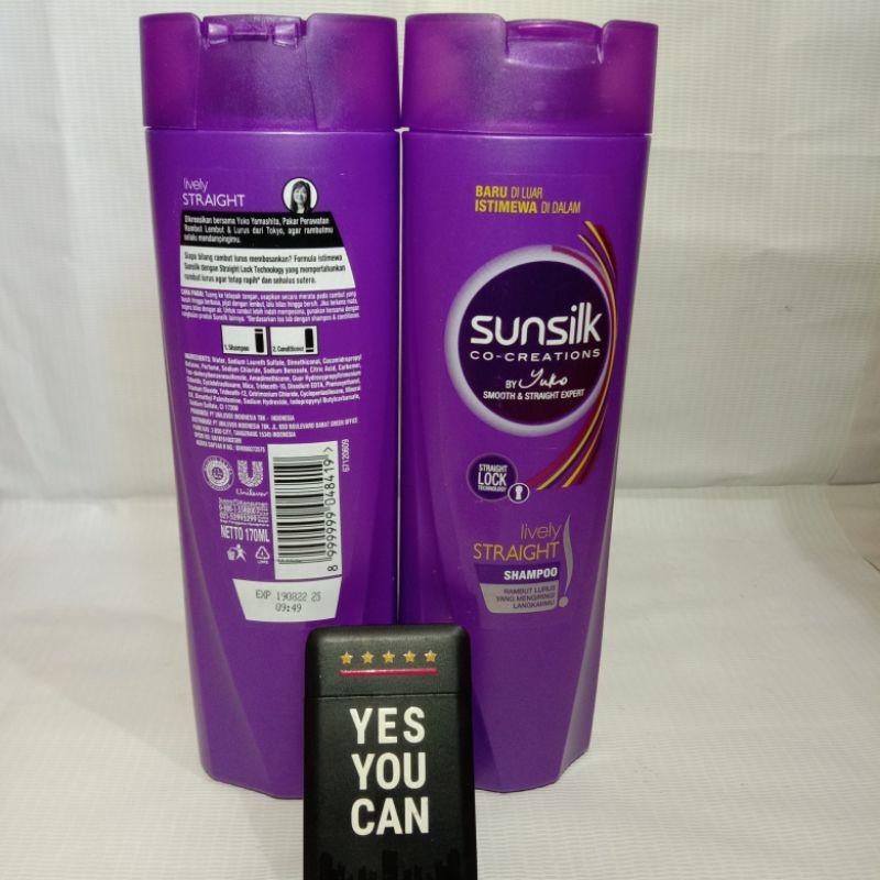 shampo sunsilk ungu/ Lively Straight 170ml