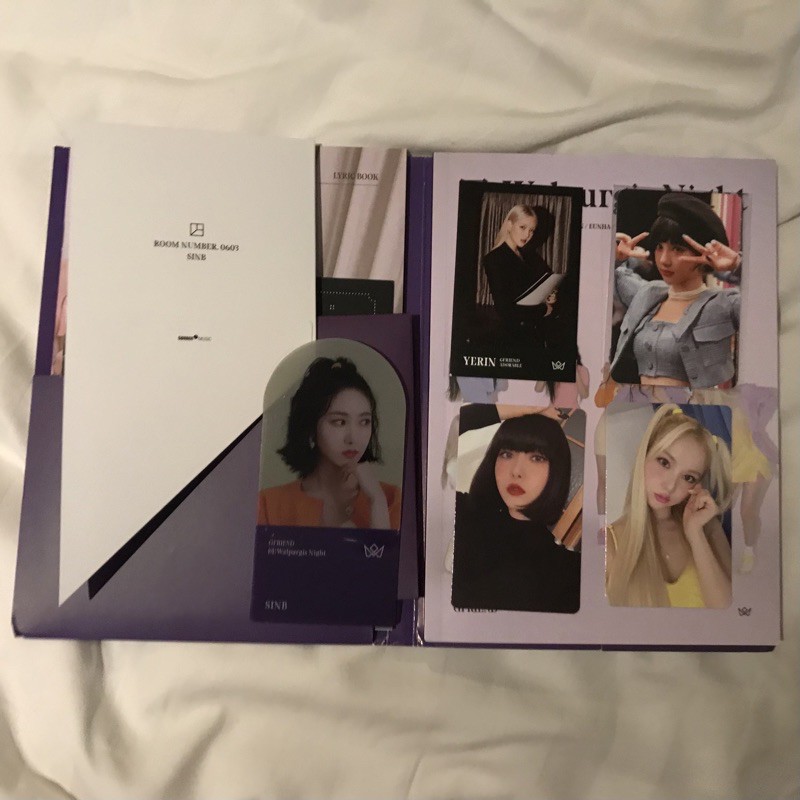 Gfriend Walpurgis night Photocard Bussiness card Popup card Pet Photo SinB Yerin Eunha
