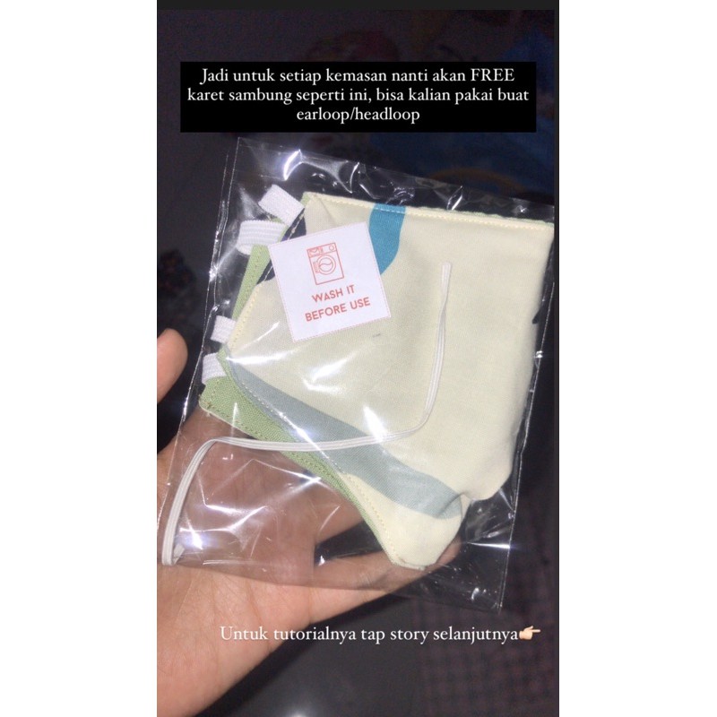MSKR REUSABLE PART 1/Masker kain/masker bolak balik