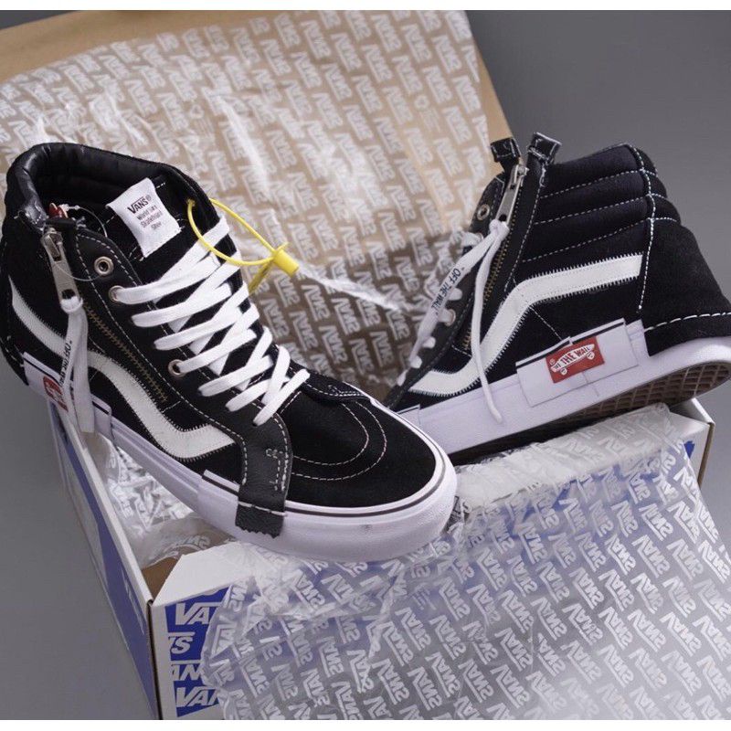 vans cut and paste black white