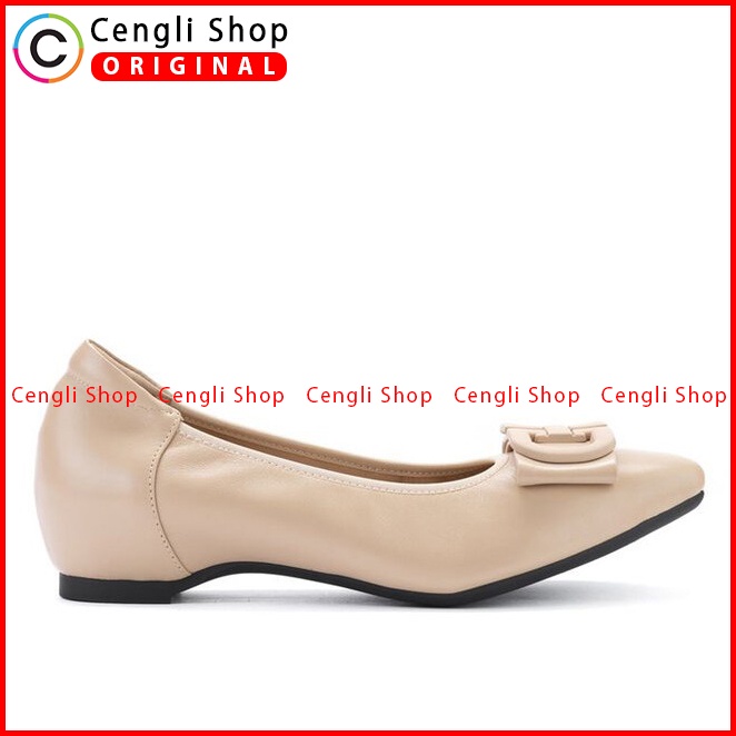 SEPATU HEEL KULIT ANDREW LOW HEELS WANITA ORIGINAL FORMAL COKLAT ANW02