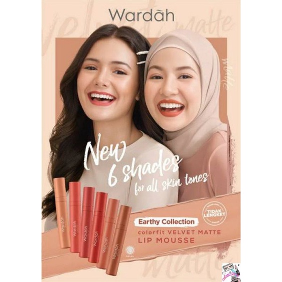 ☃Cutezz_Ching1☃Wardah Colorfit Velvet Matte Lip Mousse 4g