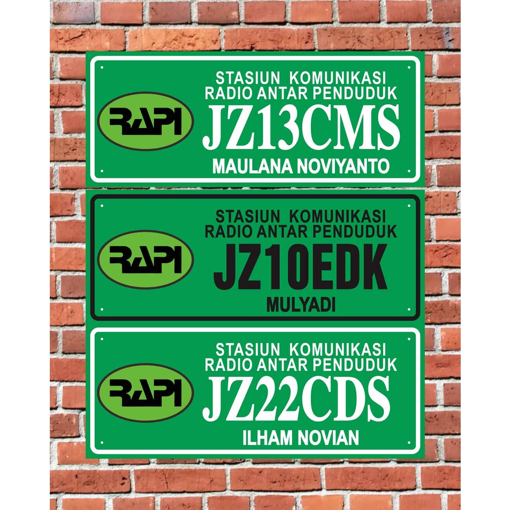 

PAPAN - AKRILIK CALLSIGN RAPI/ORARI 10.28 DENGAN NAMA