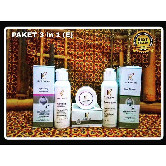 PAKET KECANTIKAN | KLEENAR SKINCARE 3 in 1 (E) | 100% AMAN dan ORIGINAL