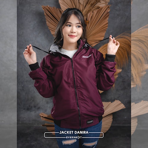 Jaket Parasut Wanita Bolak balik Jacket Gunung Motor Outdoor JW 3