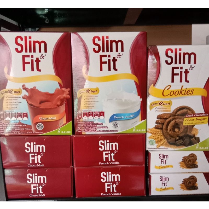 

susu slim fit rasa vanila & coklat, cocok untuk progam diet