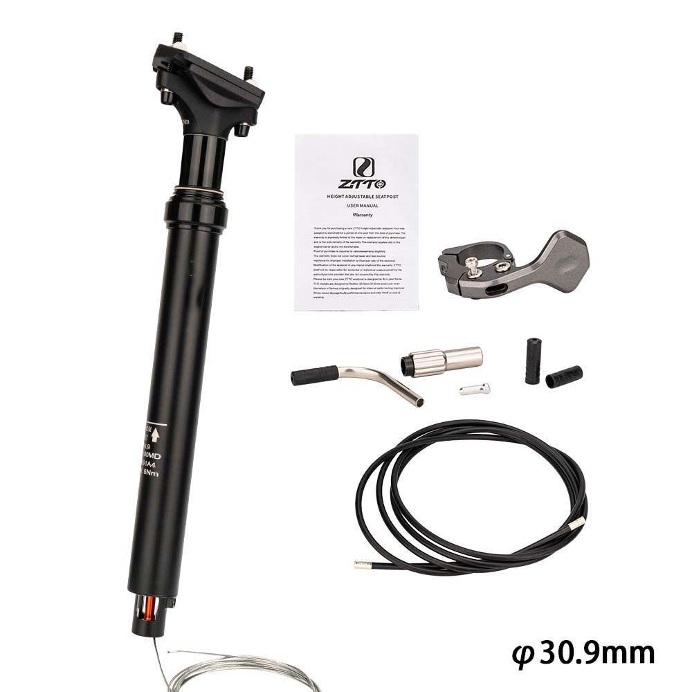 Lanfy MTB Dropper Seatpost Sepeda Jalan Aluminium Alloy Internal Routing Remote Tuas 30.9mm 31.6mm Sepeda Part Kursi Tabung