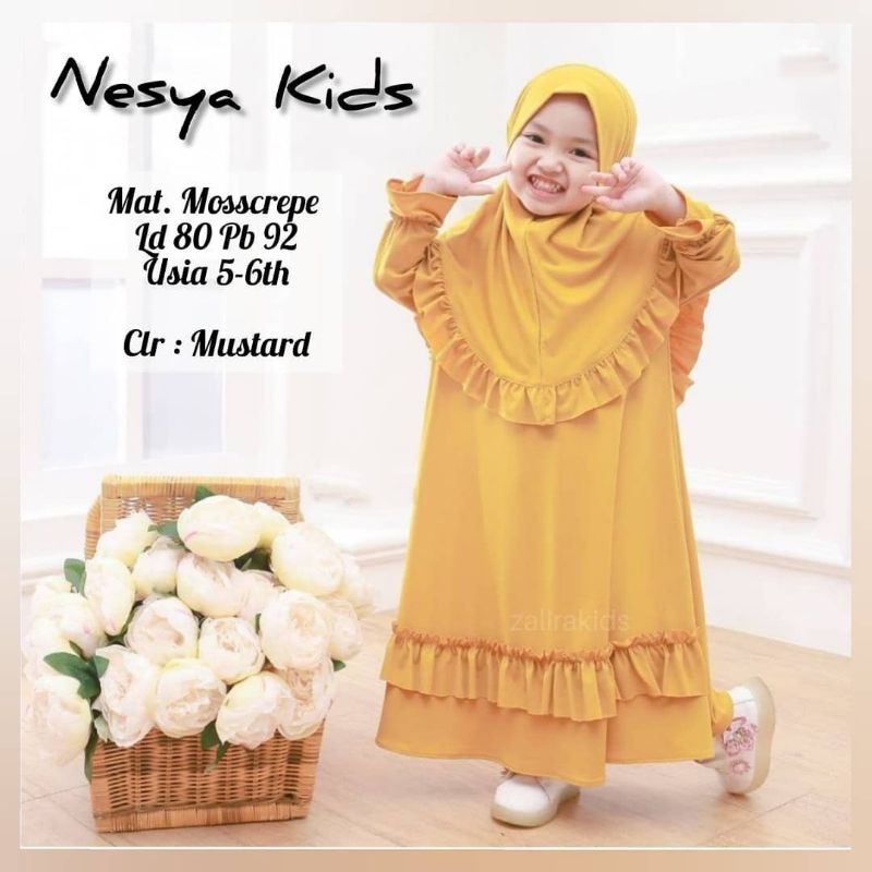 Gamis Anak Murah Umur 1-8 Tahun. ( Nessya Syar'i Kids )