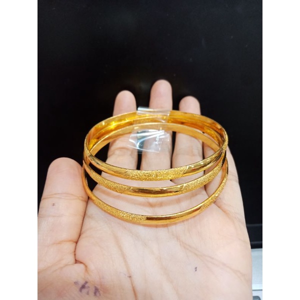 Gelang Keroncong Set 3 lapis mas penang