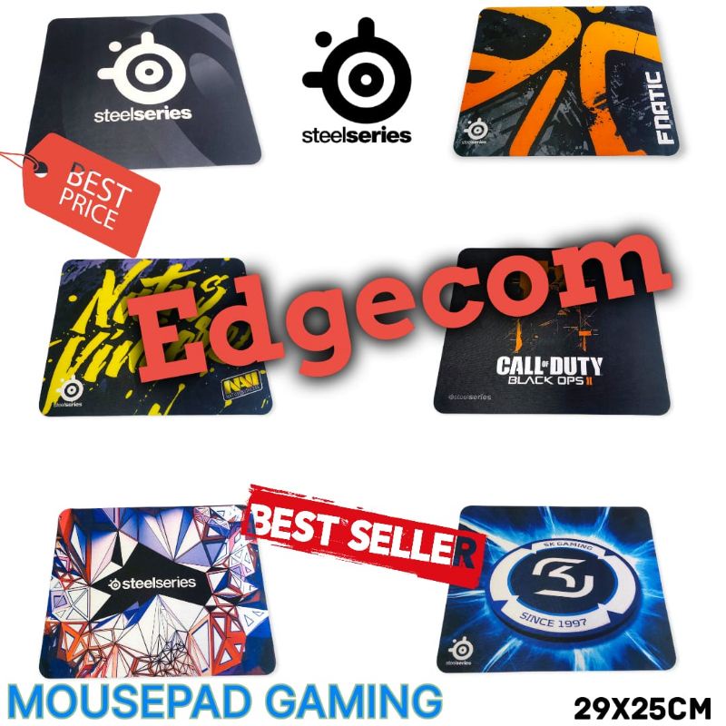 Mousepad Gaming/Office Hitam Murah 29x25cm