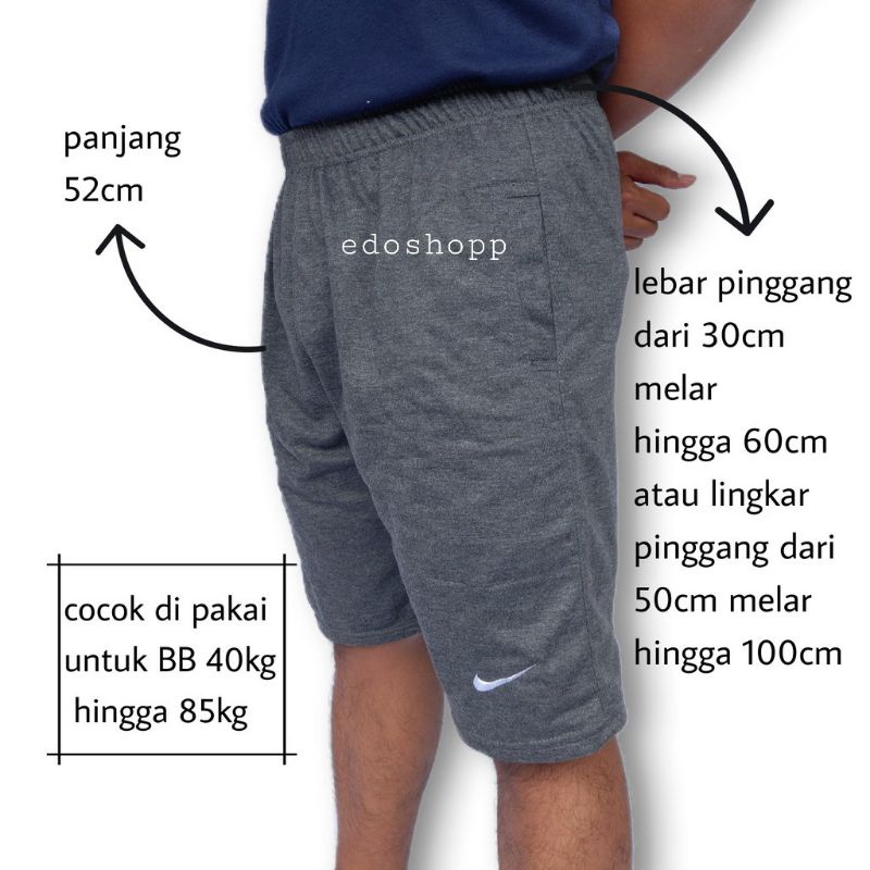 Celana pendek pria dewasa kolor boxer jumbo,standar,kecil Bahan kaos bebyterry