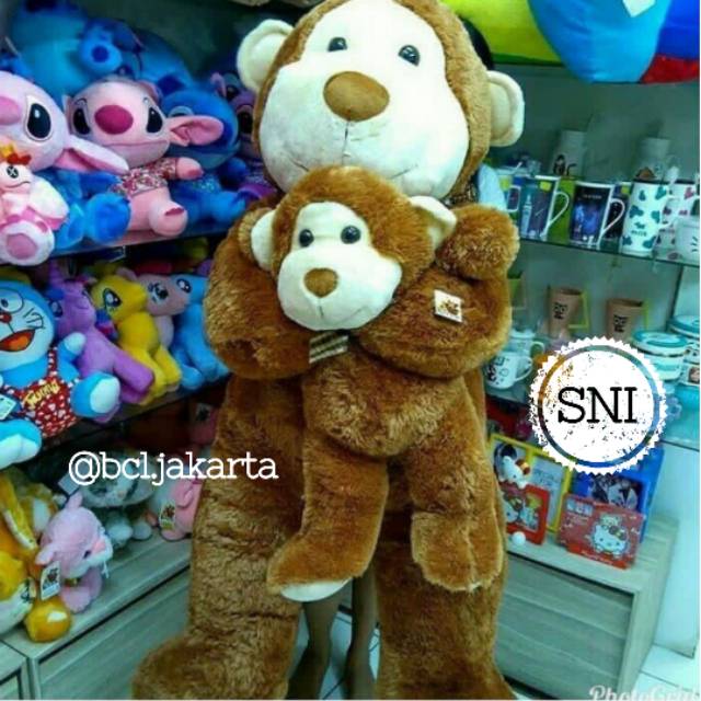 BONEKA MONKEY ANAK JUMBO 1,3 Meter /  BONEKA MONYET ANAK JUMBO