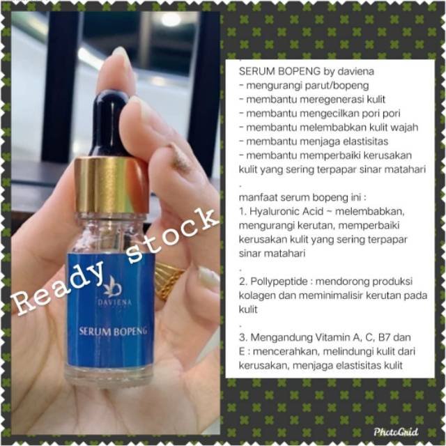 Produk kecantikan DAVINA SKINCARE serum bopeng