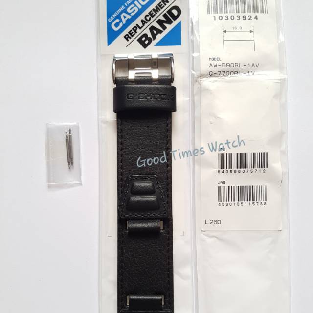 STRAP G-SHOCK AW-590BL-1A / G-7700BL / AW-590 / G-7700 Casio Original