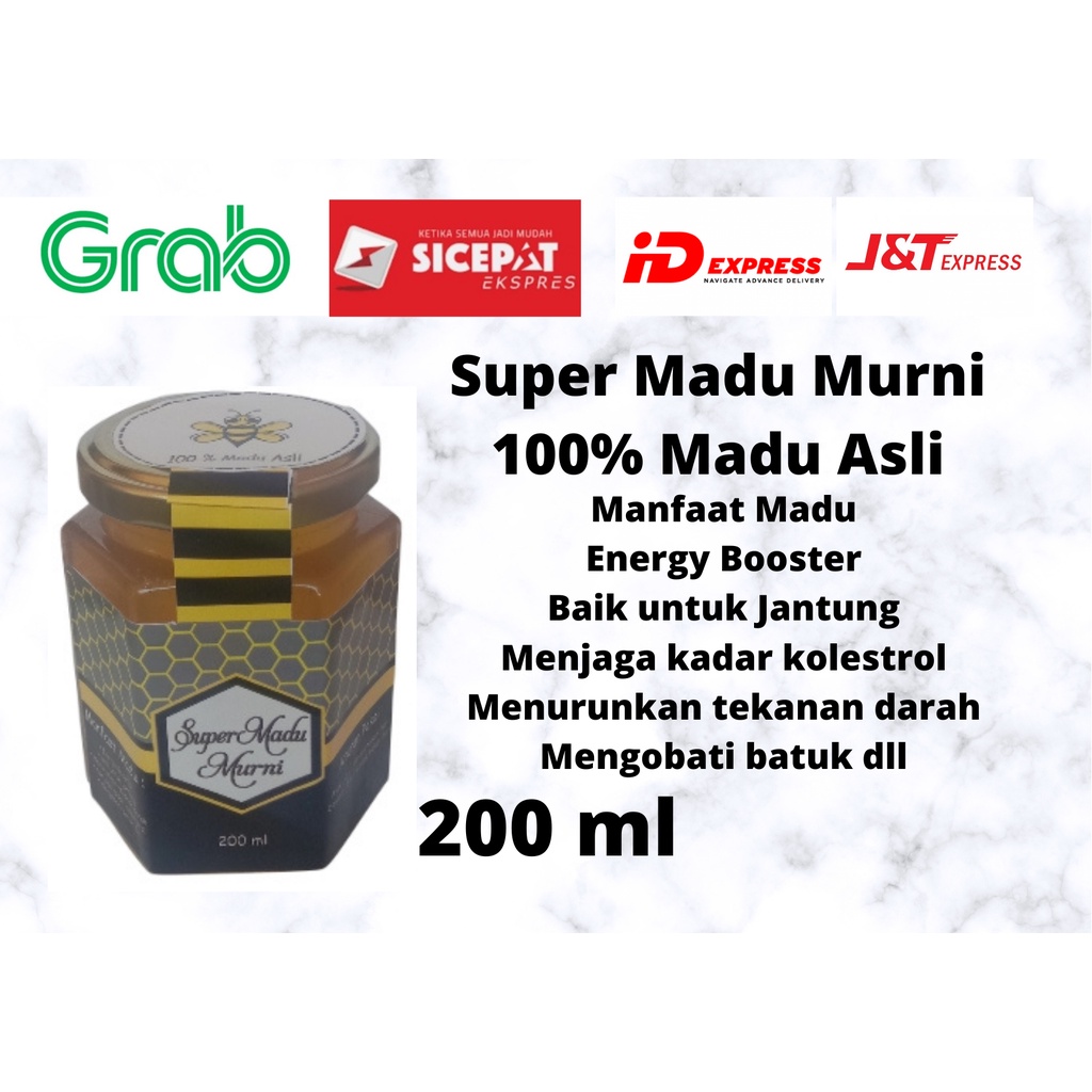 

Madu Murni Asli 200 ml FREE kartu Ucapan