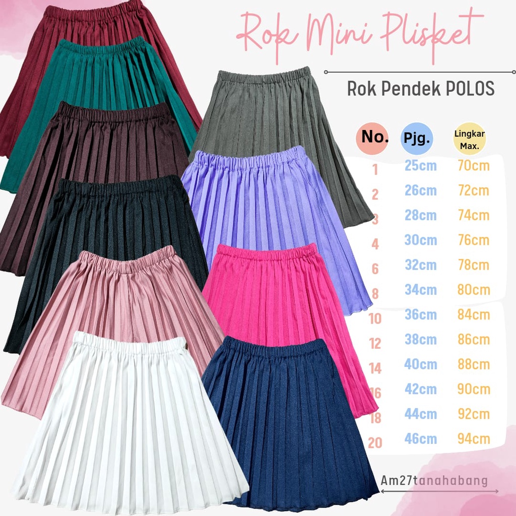 ROK PLISKET ANAK Hyget Super 1-12 tahun RMP010 Part3 AFCR - POLOS Pendek